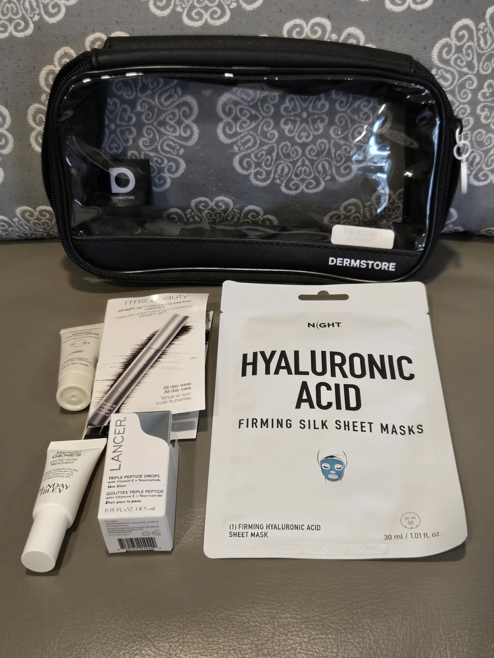 Skincare Beauty Bundle With Clear Travel Cosmetic Case